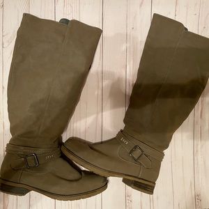 Charlotte Russe taupe colored boots